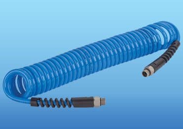 PU Recoil Hose: EUC Series Coiled Air Hose | SPAC pneumatic pneumatic tubing at Shri Narayan Machinery LLP Noida
