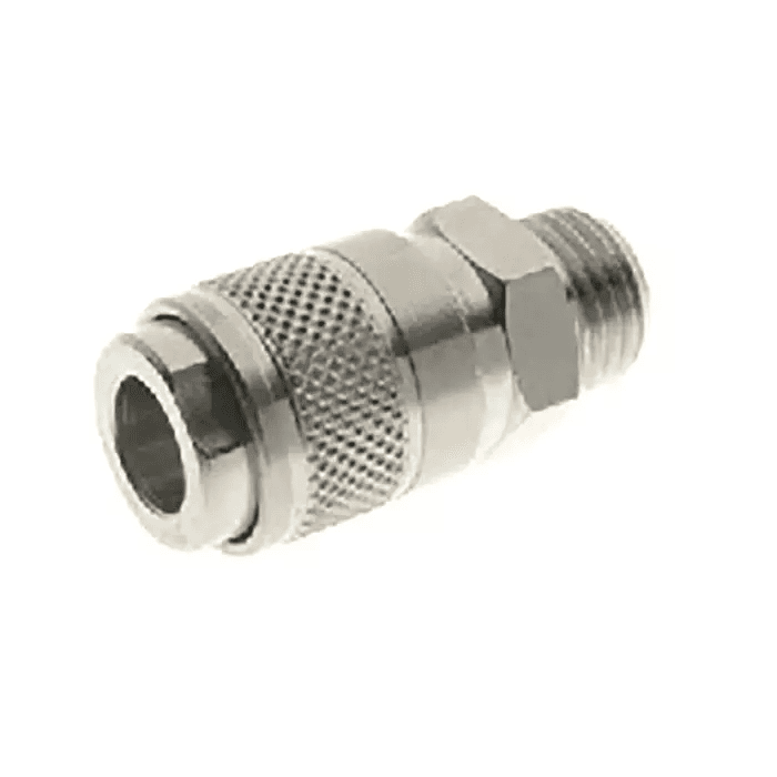 Quick-Release Couplings & Sockets | Techno pneumatic product available at Shri Narayan Machinery LLP Noida